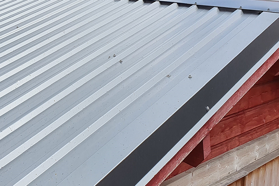 Dach aus Trapezblech